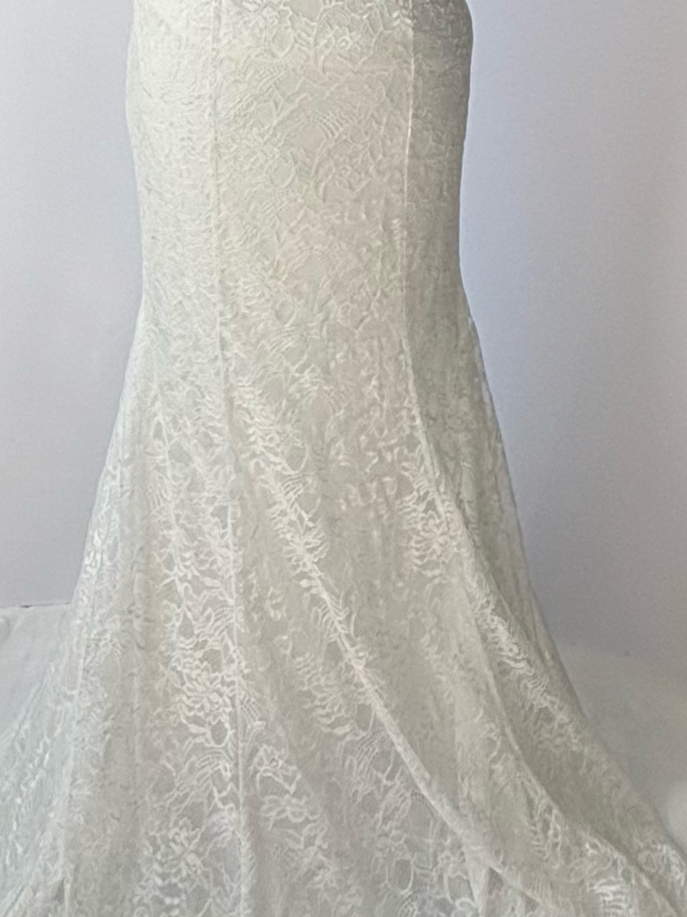 Lulu's Ivory Lace Mermaid A-Line Skirt